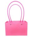 Сумка с пластиковыми ручками 22*10,5*13,3 cm фуксия