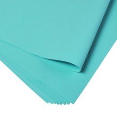 Фоамиран 60х70 см, (10 листов в уп.), 1,1мм цв. тиффани