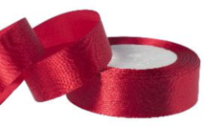 Лента атласная 2/25 вишневый