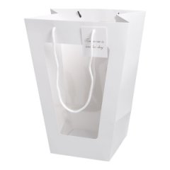 Пакет для цветов Окно 37х28х17cm, 10шт/уп, цв.белый