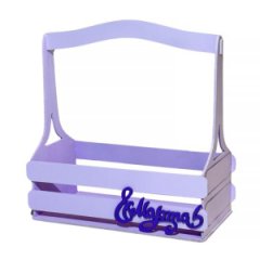 Декоративный ящик двухреечный прямоугольный С 8 Марта! 250*125 h255 Нежная-лаванда