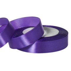 Лента атласная, 2см x 25ярд, цв.фиолетовый