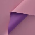 Пленка матовая двухсторонняя темная сирень/розовый 58см*10м±5% 65мкм