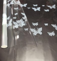 Пленка Бабочки Кружево белая 70см*10ярд ± 5%