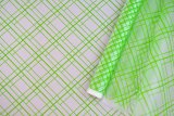 Пленка матовая (MDS) Клетка салатовая 60см,40мкм 200гр