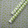 Пленка матовая Листва оливковая 70см,40мкм,10м