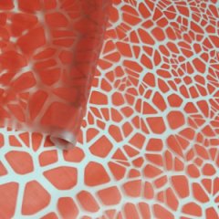 Пленка матовая с рисунком 50 мкр Мозайка красная 60см*8,5м