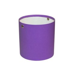 Шляпная коробка без крышки с ручками (15*15) фиолетовая