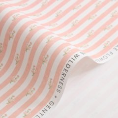 Упаковочная бумага Принт цветочные полосы 53*53 см 10 листов персиковый