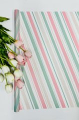 Пленка матовая  Лента трехцветная Нюдовый 58см 10м 50мкм