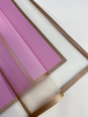 Набор пленки Золотые линии 58*58см/20л сиреневый