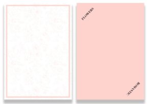 Упаковочный материал Цветочная романтика, 10 листов, 50мкр. 50cm*35cm, розовый