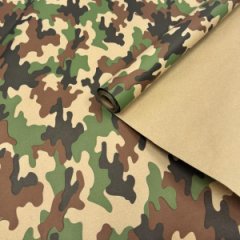 Крафт бумага Камуфляж зеленый 68 см 60гр 10м ± 5%