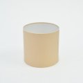 Коробка круглая без крышек 13,5*13,5 .ванильный/кремовый