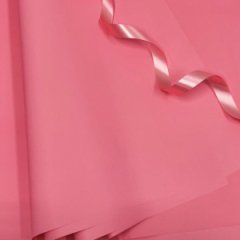 Пленка матовая однотонная двухсторонняя румяна 10 листов 58*58 65мкр