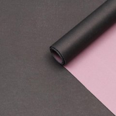 Крафт бумага двухсторонняя цв.черный/капучино 700мм/60гр/10м/445гр