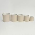 Коробки круглые без крышек Набор из 5-ти (10/13,5/15/16/18) .ванильный