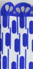 Гофрированная бумага Клавиши 50см*66см синяя