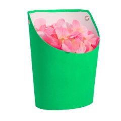 Ваза Овал 12,5*13,5*18 .зеленая