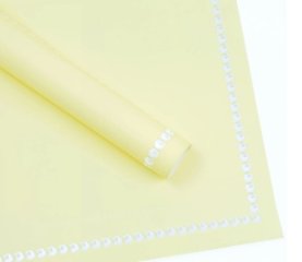 Упаковочный материал Жемчужное ожерелье, 65мкр,58 см х 58 см, 20 листов/упак. желтый