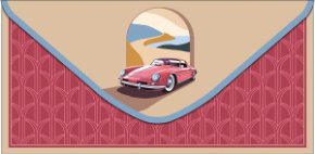 Конверт для денег Машина 0321.960