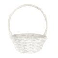 Корзина из ивы 25*25*10/30, круг, белый