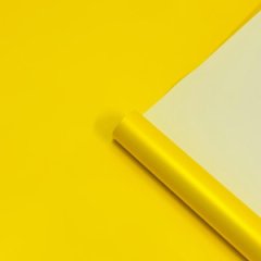 Пленка матовая двухсторонняя желтый/сливочно желтый 58см*10м±5% 65мкм