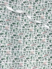 Крафт бумага 23 февраля солдаты зеленый на белом 700мм/60гр/10м ± 5%