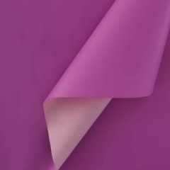 Пленка матовая двухсторонняя сиреневый/розовый 58см*10м±5% 65мкм