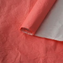 Бумага Эколюкс двухцветная розовый/белый 70см * 5 ярдов ± 5%