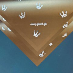 Пленка матовая двухсторонняя Королева т.шоколад/т.изумруд 10 листов 58*58 50мкр