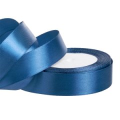 Лента атласная 2,5см*25ярд синий