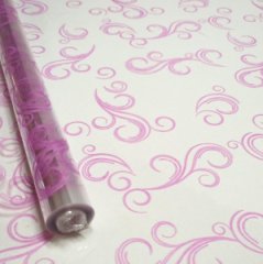 Пленка Завитки фуксия 70см*10ярд ± 5%