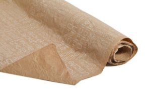 Бумага Эко-крафт Буквы белый 70см*5 ярд ± 5%