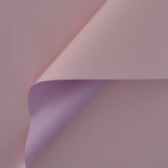 Пленка матовая двухсторонняя пудровый/виолет 58см*10м±5% 65мкм