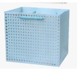 Пакет подарочный Глэм, 32*26*10см, голубой