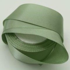 Лента атласная 3,8/25 светлая полынь