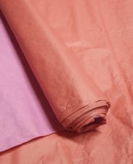 Бумага Эколюкс двухцветная красный/розовый 70см * 5 ярдов ± 5%