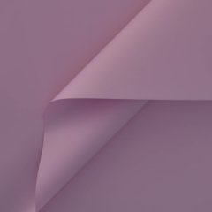 Пленка матовая однотонная двухсторонняя сиреневый пастель 58см*10м±5% 50мкм