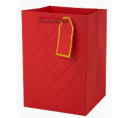 Пакет подарочный Престиж, 32*26*12см, красный
