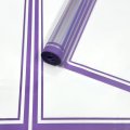 Пленка прозрачная Рамка сиреневая 60см*400гр ± 5%