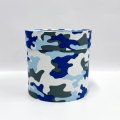 Коробка круглая 16*16 камуфляж синий