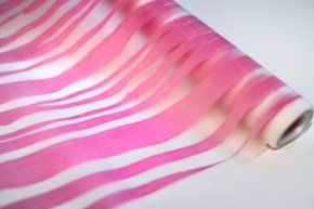 Пленка матовая с рисунком 50 мкр Зебра розовый 60см*8,5м