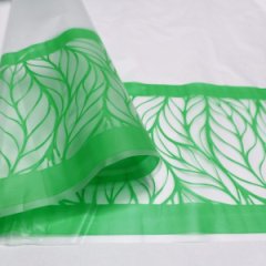 Пленка матовая с рисунком 50 мкр Листья зеленая 60см*8,5м