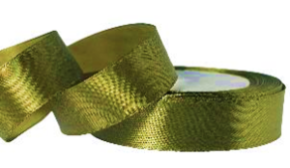 Лента атласная 2,5/25 оливковый