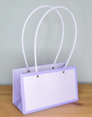 Пакет матовый Мастхэв стайл прямоугольный 22*10*13см нежно-лавандовый/фиолетовый