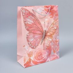 Пакет подарочный Фантазия 2, 32*26*12см (уп 12шт)