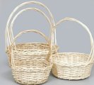 Корзины из ивы 46*15*50, 38*14*45, 33*13*38, 27*11*32, 4шт, S. круг, натуральный