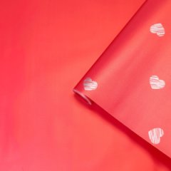 Пленка матовая двухсторонняя Моя Любовь красный коралл 10 листов 58*58 65мкр