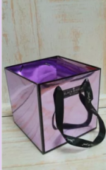 Пластиковая сумка Mirror 18*18*18 см 10шт/уп, цв. Сиреневый